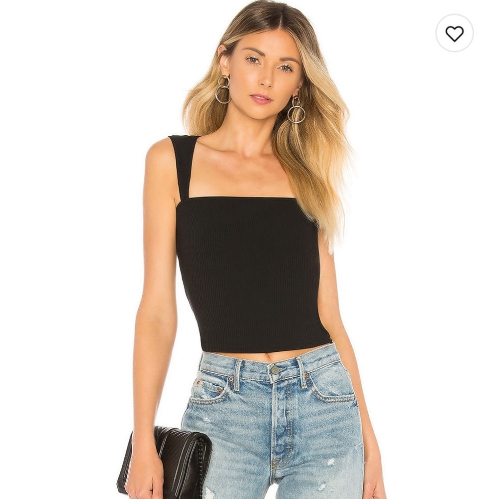 Superdown x REVOLVE Black Kelsie Ribbed Tank Top XXS